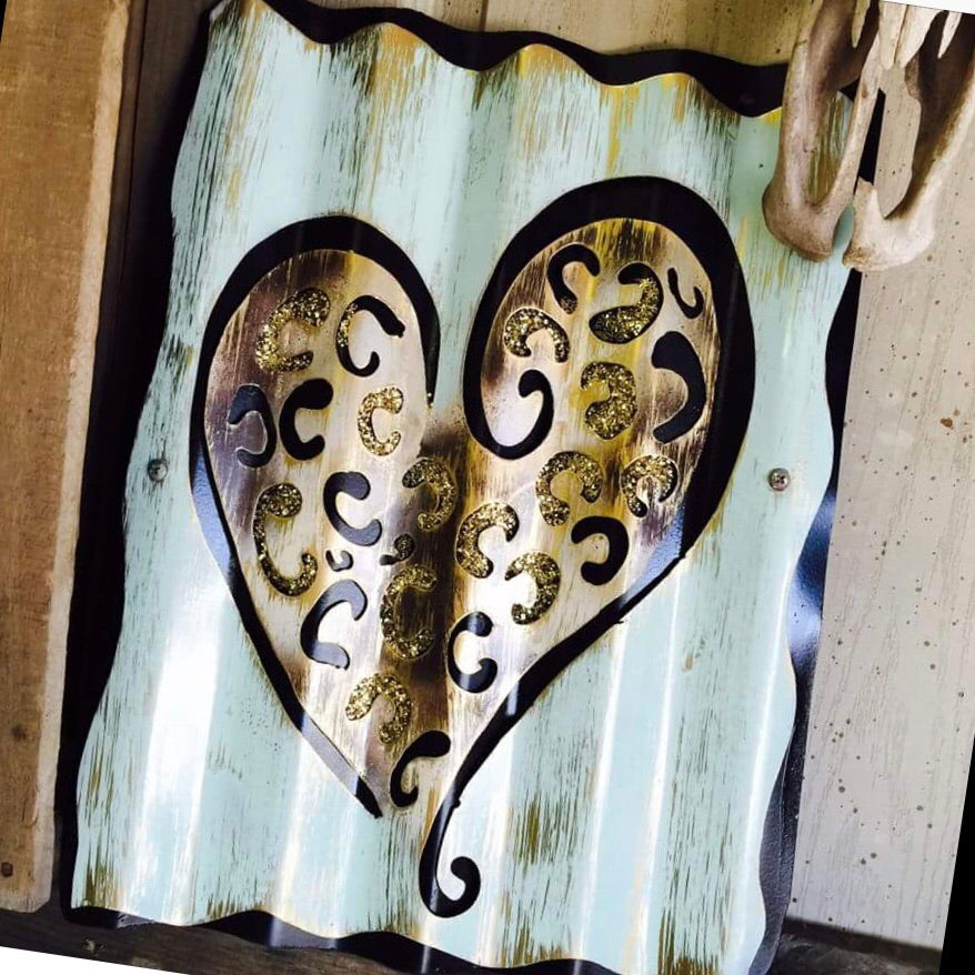 Leopard Heart Accent