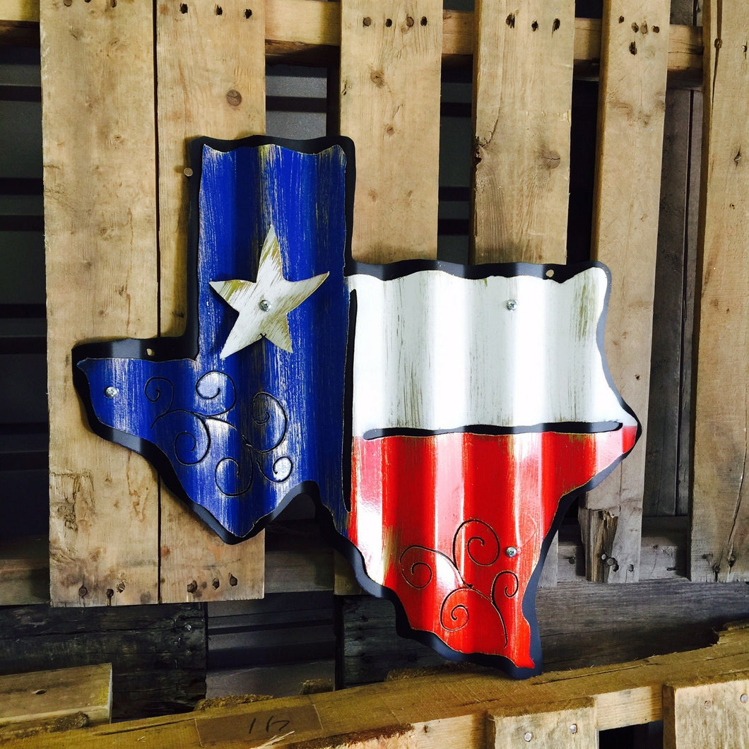 Texas Shaped Flag ⭐️