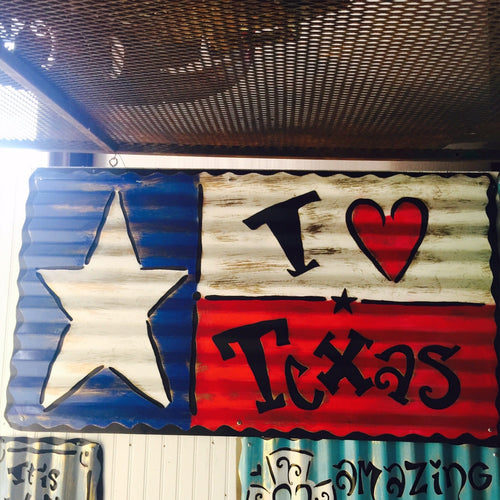 I ♥️ Texas Flag - Large