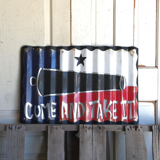 "COME AND TAKE IT" Texas Flag - Medium