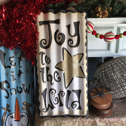 Joy to the World - Metal Sign