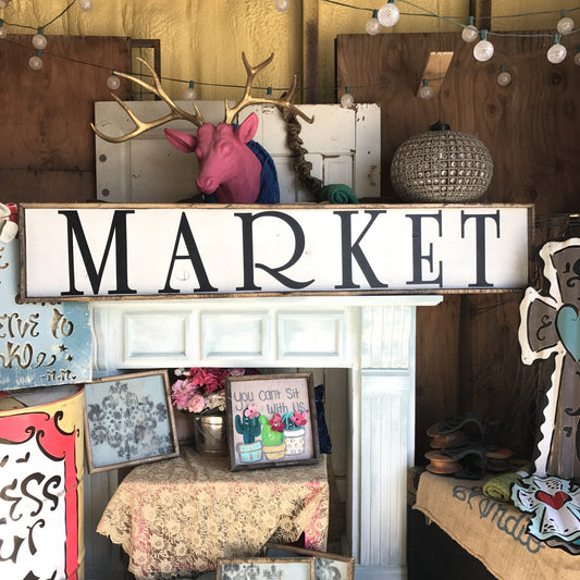 Market - Vintage Style Framed Box